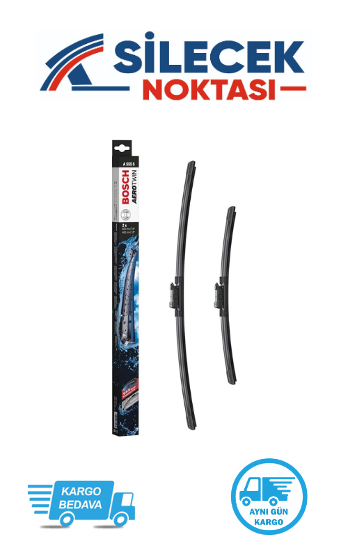 Audi A1  (2010-2018) Ön Silecek Takımı Bosch Araca Özel Aerotwin A555S