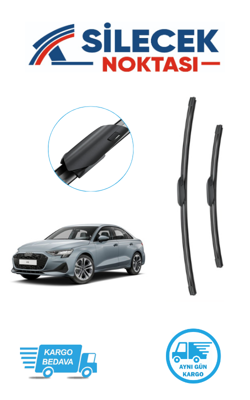 Audi A3 (2021-2025) Ön Silecek Takımı Bosch Araca Özel Aerotwin A984S