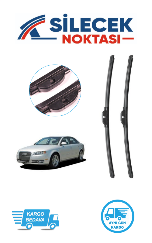 Audi A4 (2004-2008) Ön Silecek Takımı Bosch Araca Özel Aerotwin A933S