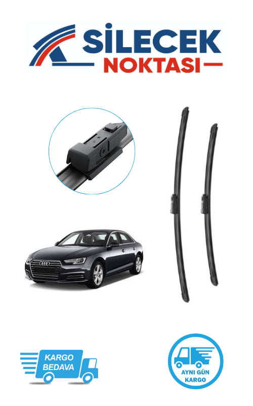 Audi A4 (2009-2024) Ön Silecek Takımı Bosch Araca Özel Aerotwin A297S