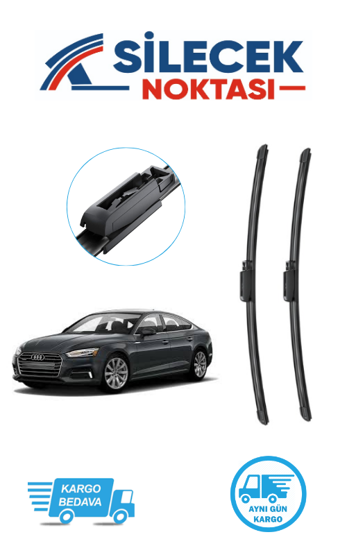 Audi A6 (2005-2010) Ön Silecek Takımı Bosch Araca Özel Aerotwin A934S