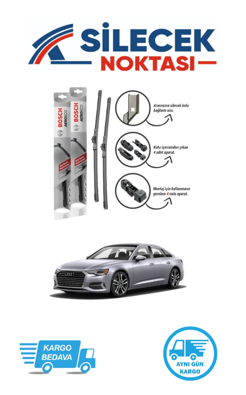 Audi A6 (2019-2025) Ön Silecek Takımı Bosch  Aeroeco (600-500mm)
