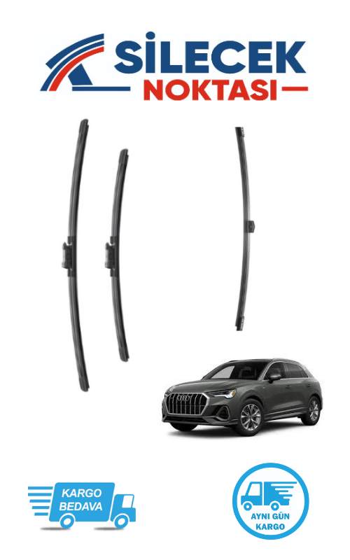 Audi Q3 (2018-2024) Ön & Arka Takım Silecek Bosch Aerotwin Plus