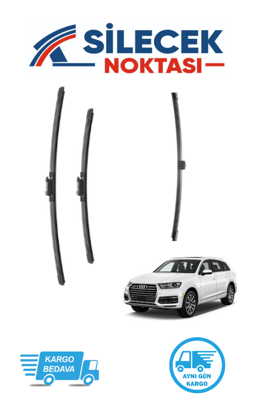 Audi Q7 (2015-2017) Ön & Arka Takım Silecek Bosch Aerotwin