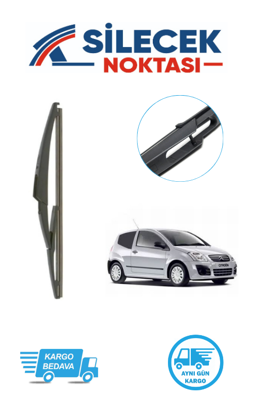 Citroen C2 (2003-2008) Arka Silecek Bosch H840 (290mm)