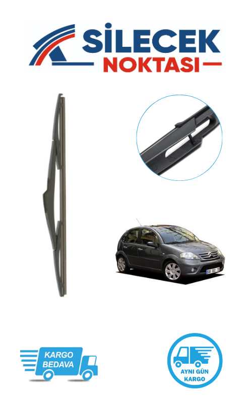 Citroen C3 (2002-2009) Arka Silecek Bosch H353 (350mm)