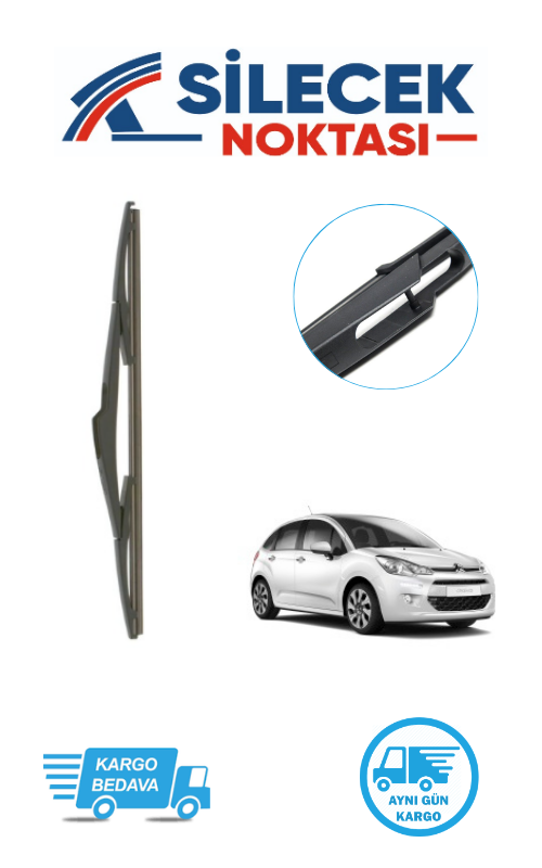 Citroen C3 (2010-2015) Arka Silecek Bosch H301 (300mm)