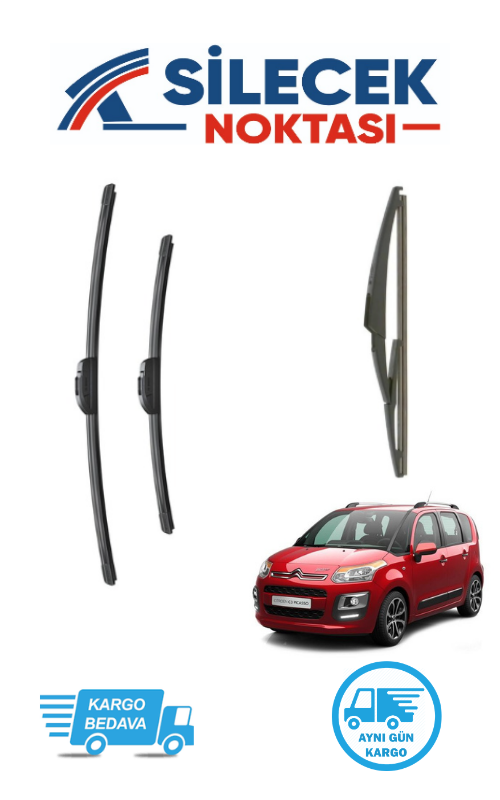 Citroen C3 Picasso Ön & Arka Takım Silecek Bosch Aerotwin