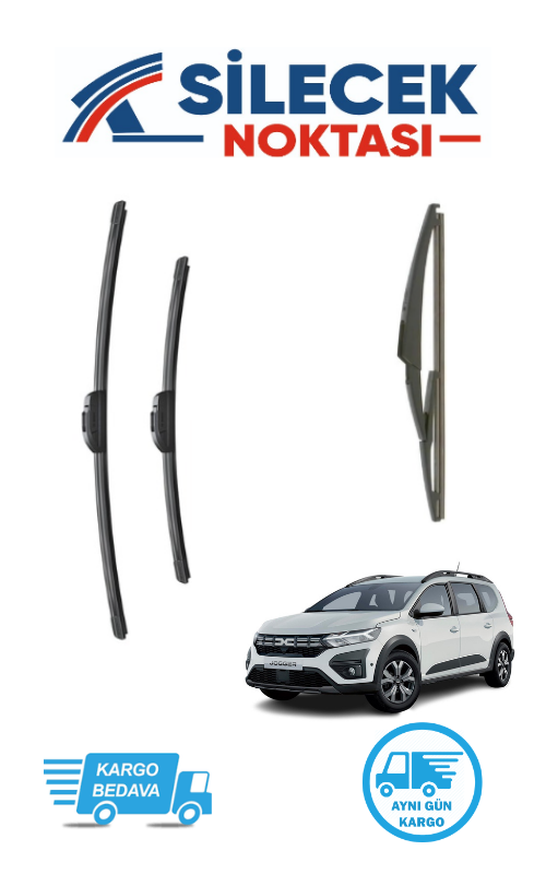 Dacia Jogger (2022-2025) Ön & Arka Takım Silecek Bosch Aerotwin Plus
