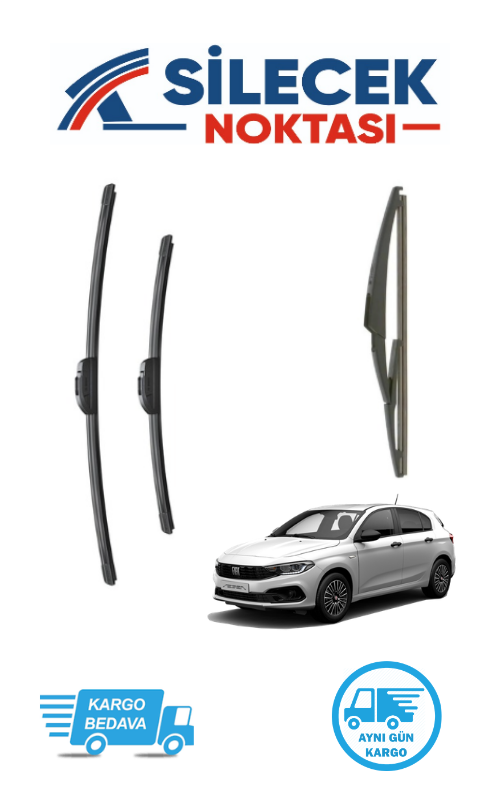 Fiat Egea HB (2015-2025) Ön & Arka Takım Silecek Bosch Aerotwin