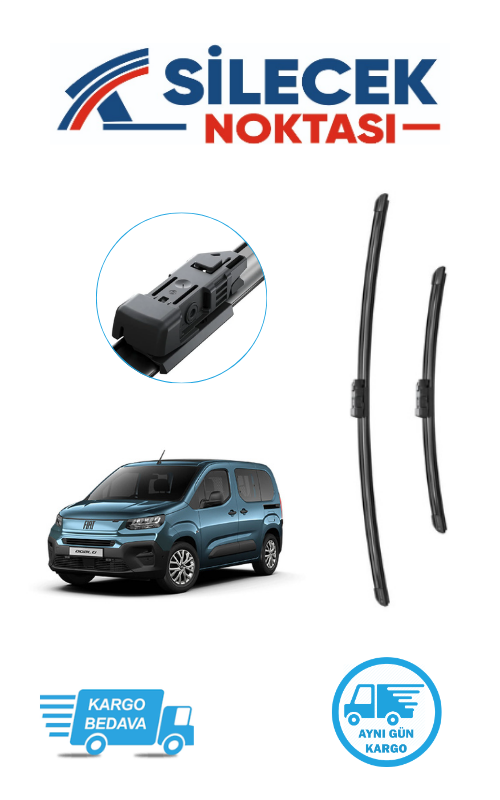 Fiat Doblo (2023-2025) Ön Silecek Takımı Bosch Araca Özel Aerotwin A543S