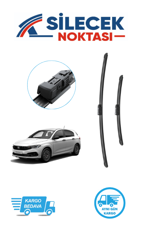 Fiat Egea (2015-2025) Ön Silecek Takımı OPAR Araca Özel Aparatlı