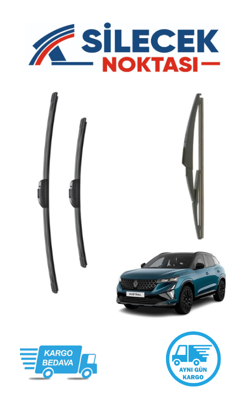 Renault Austral (2023-2025) Ön & Arka Takım Silecek Aerotwin