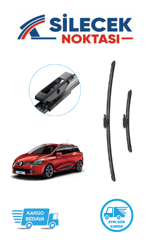 Renault Clio4 (2012-2019) Ön Silecek Takımı Bosch Araca Özel Aerotwin A868S