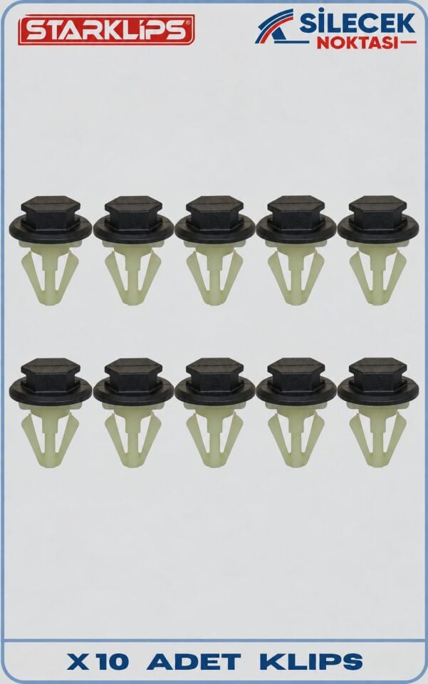 RENAULT CLİO 4 ÇAMURLUK KLİPSİ 10,7 MM 10 ADET OEM 8200389607