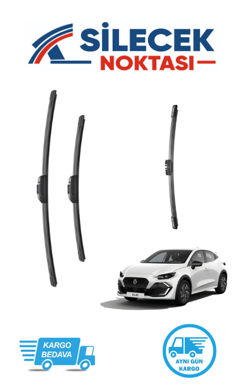 Renault Clio6 (2026-2027) Ön & Arka Takım Silecek Aerotwin