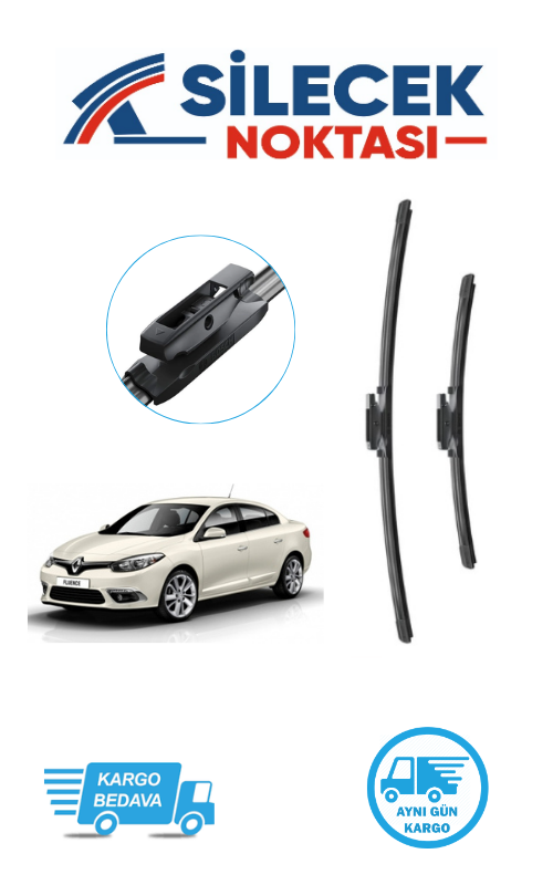 Renault Fluence (2010-2017) Ön Silecek Takımı Bosch Araca Özel Aerotwin A116S