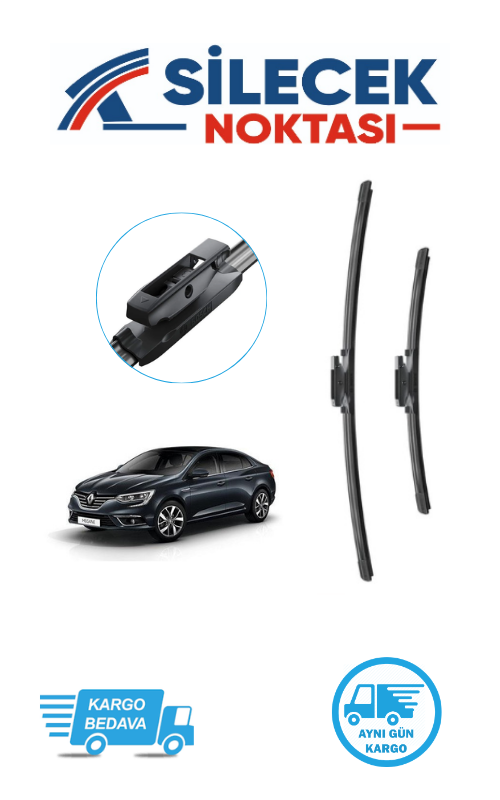 Renault Megane4 (2016-2025) Ön Silecek Takımı Bosch Araca Özel Aerotwin A115S