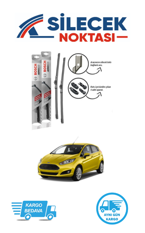 Ford Fiesta (2013-2017) Ön Silecek Takımı Bosch Aeroeco (650-400mm)