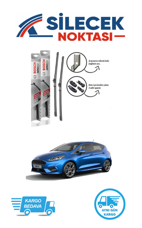 Ford Fiesta (2018-2023) Ön Silecek Takımı Bosch Aeroeco (700-340mm)