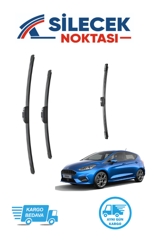 Ford Fiesta (2018-2023) Ön & Arka Takım Silecek Aerotwin Plus