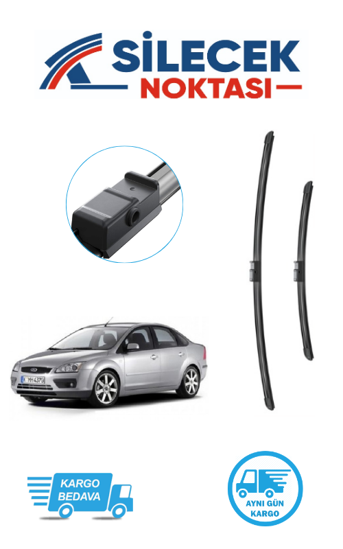 Ford Focus2 (2004-2011) Ön Silecek Takımı Bosch Araca Özel Aerotwin A977S