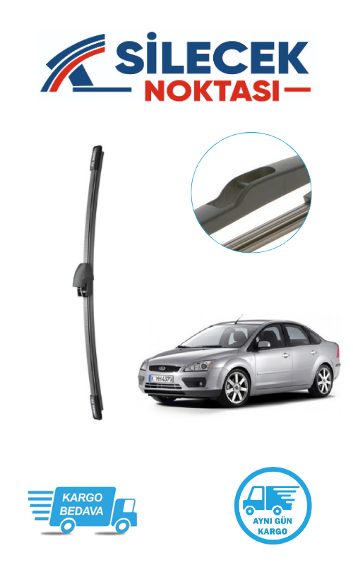 Ford Focus2 (2004-2011) Arka Silecek Bosch H351 (350mm)