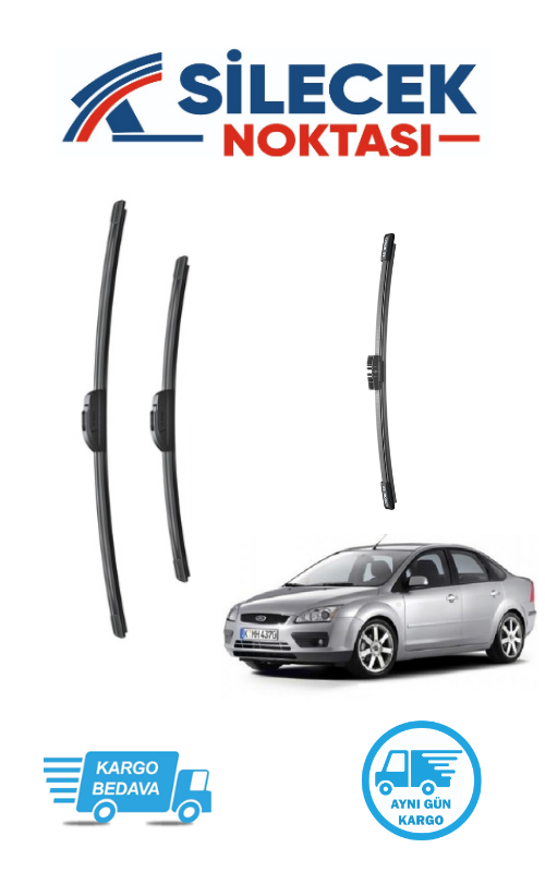 Ford Focus2 (2004-2011) Ön & Arka Takım Silecek Aeroeco