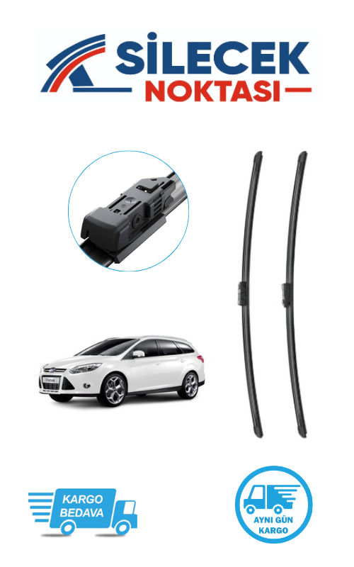 Ford Focus3 (2012-2018) Ön Silecek Takımı Bosch Araca Özel Aerotwin A640S
