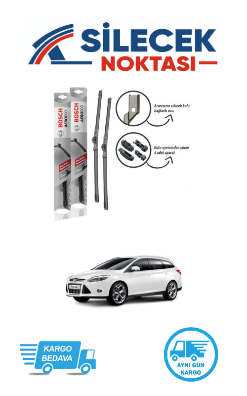 Ford Focus3 (2012-2018) Ön Silecek Takımı Bosch Aeroeco (725-725mm)