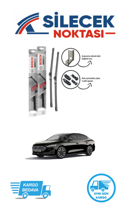Ford Focus4 (2019-2025) Ön Silecek Takımı Bosch Aeroeco (650-500mm)
