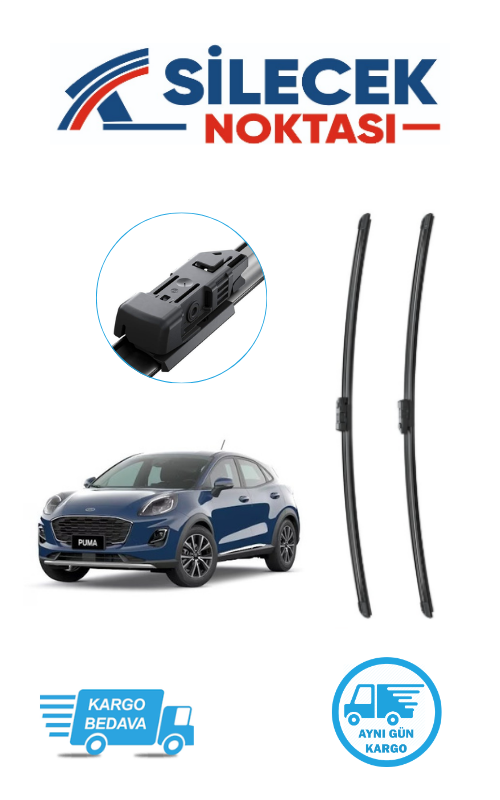 Ford Puma (2020-2023) Ön Silecek Takımı Bosch Araca Özel Aerotwin A404S