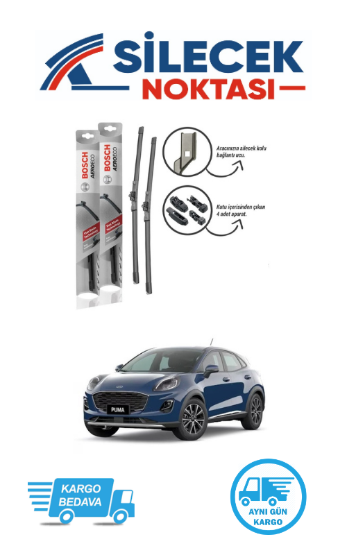 Ford Puma (2020-2023) Ön Silecek Takımı Bosch Aeroeco (700-340mm)