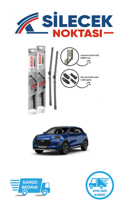 Ford Puma (2024-2026) Ön Silecek Takımı Bosch Aeroeco (700-340mm)
