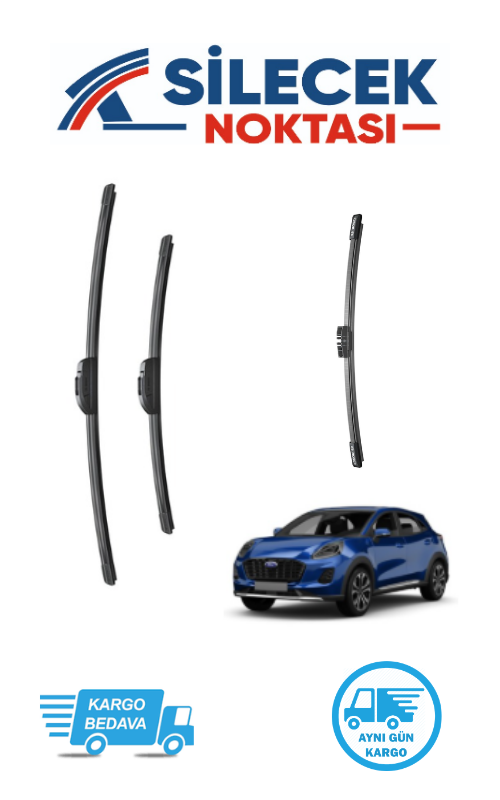 Ford Puma (2024-2026) Ön & Arka Takım Silecek Aerotwin