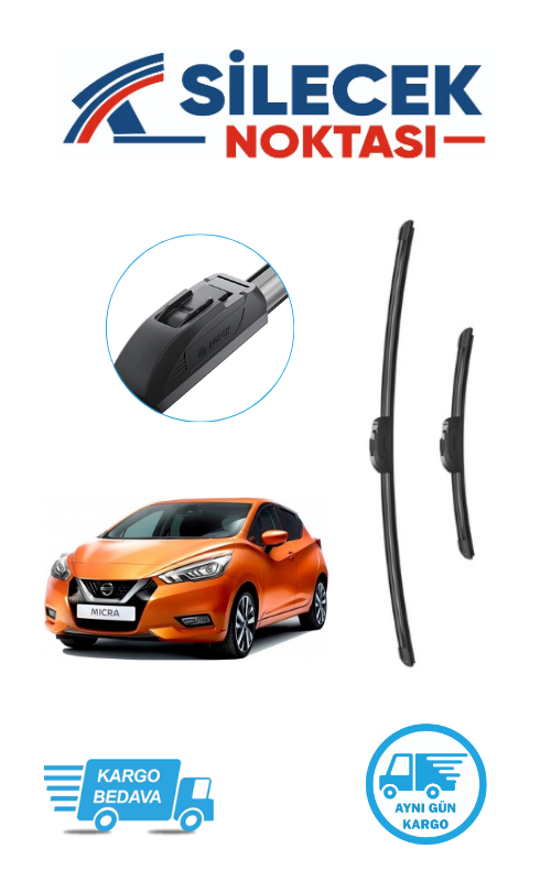 Nissan Micra (2019-2022) Ön Silecek Takımı Bosch Araca Özel Aerotwin AR654S