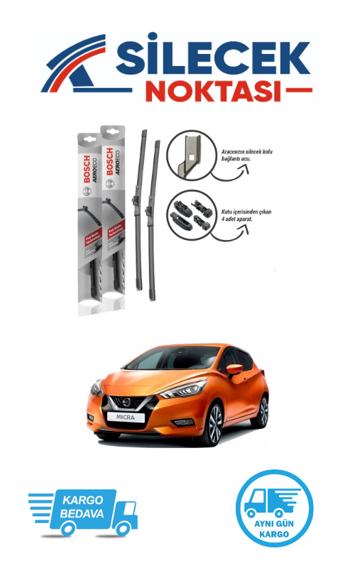 Nissan Micra (2019-2022) Ön Silecek Takımı Bosch Aeroeco (650-340mm)