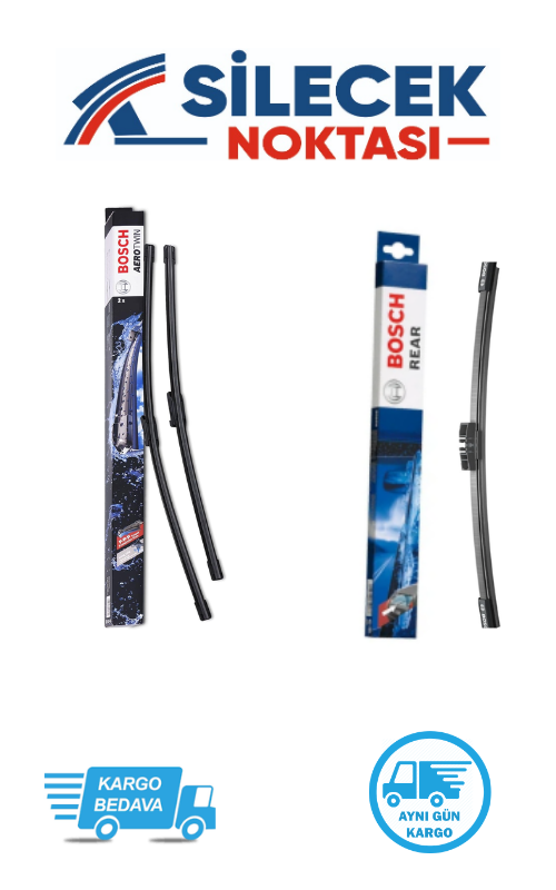 Nissan Qashqai (2007-2013) Ön & Arka Takım Silecek Aerotwin