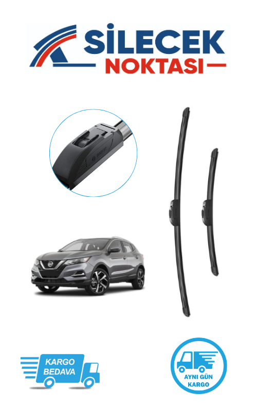 Nissan Qashqai (2022-2025) Ön Silecek Takımı Bosch Araca Özel Aerotwin AR813S