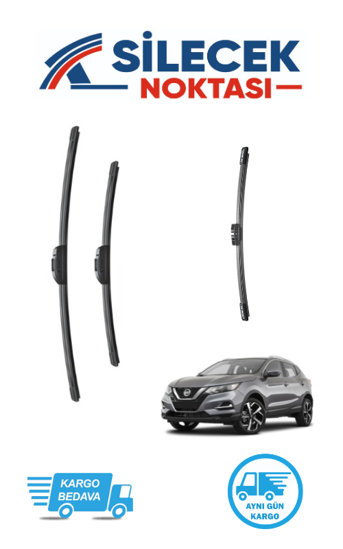 Nissan Qashqai (2022-2025) Ön & Arka Takım Silecek Aeroeco