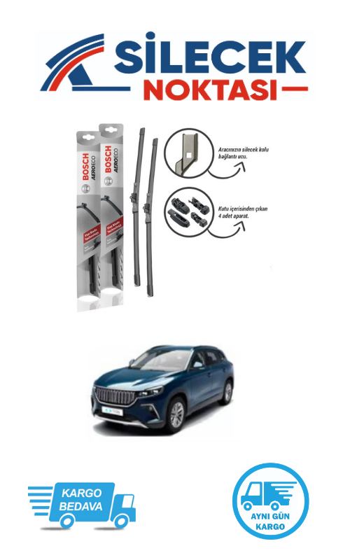 Togg T10X (2023-2025) Ön Silecek Takımı Bosch Aeroeco (650-500mm)