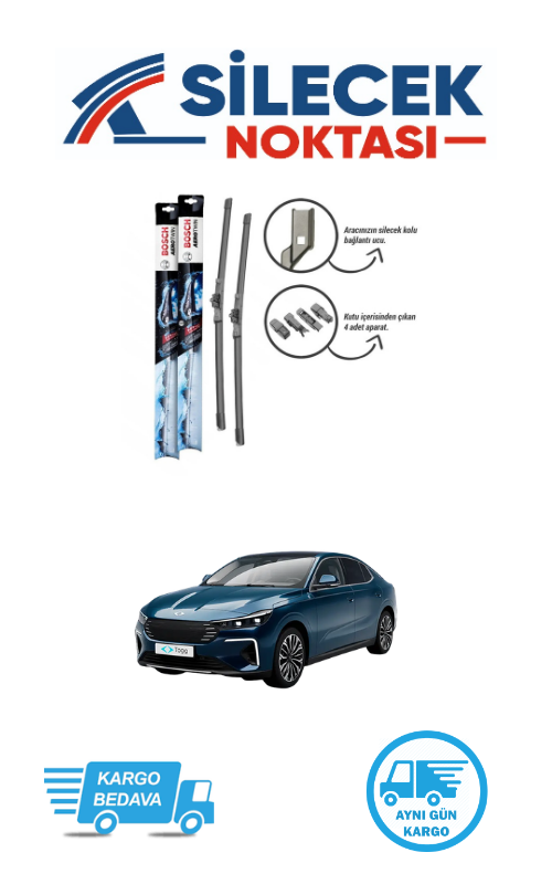 Togg T10F (2025-2027) Ön Silecek Takımı Bosch Aerotwin Plus (650-500mm)