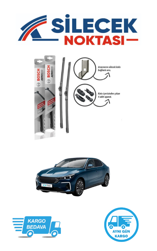Togg T10F (2025-2027) Ön Silecek Takımı Bosch Aeroeco (650-500mm)