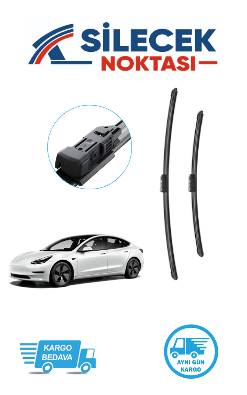 Tesla Model 3 (2020-2022) Ön Silecek Takımı Araca Özel Aerotwin A102S