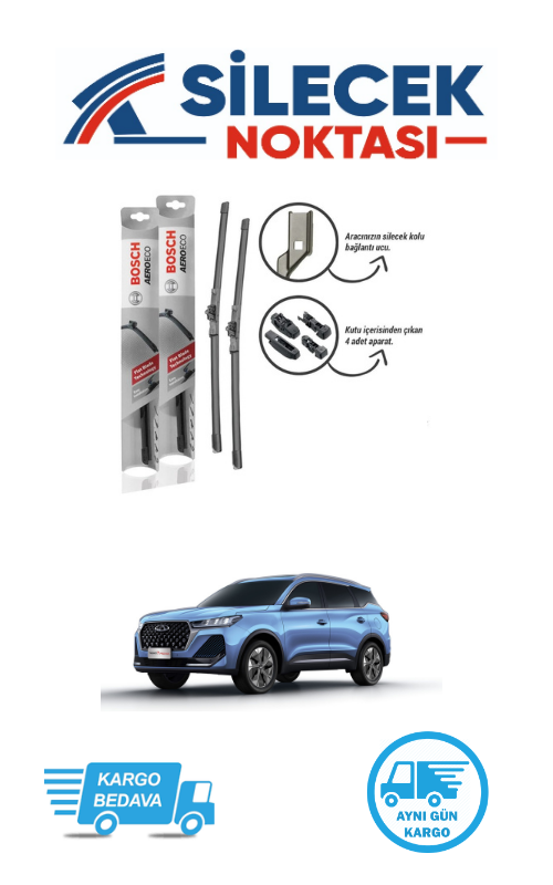 Chery Tiggo 7 Pro (2023-2026) Ön Silecek Takımı Bosch Aeroeco (550-400mm)
