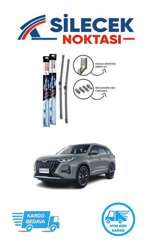 Chery Tiggo 8 Pro (2023-2025) Ön Silecek Takımı Bosch Aerotwin Plus (575-450mm)
