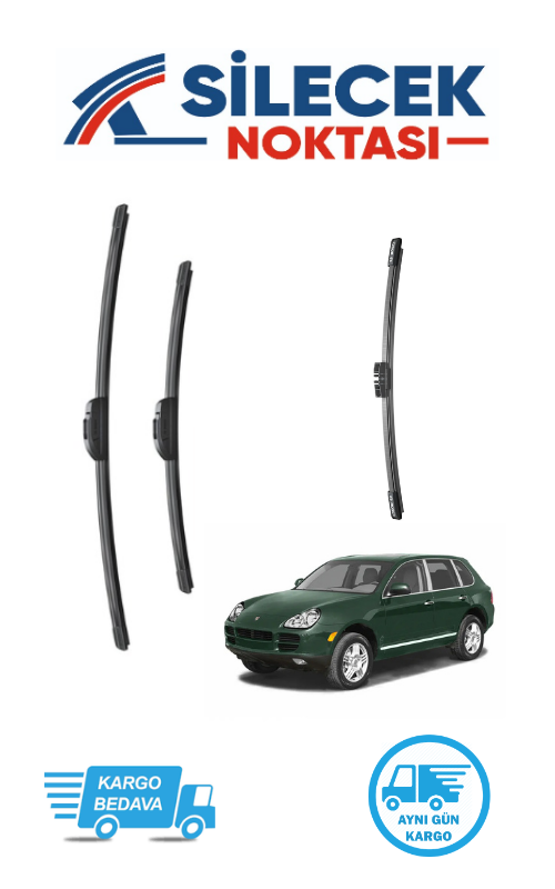 Porsche Cayenne (2003-2006) Ön & Arka Takım Silecek Aerotwin