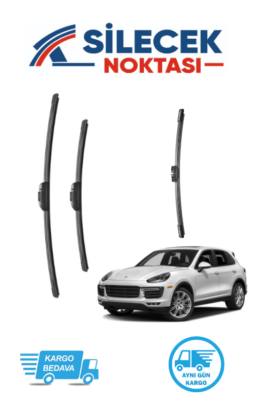 Porsche Cayenne (2007-2017) Ön & Arka Takım Silecek Aerotwin Plus
