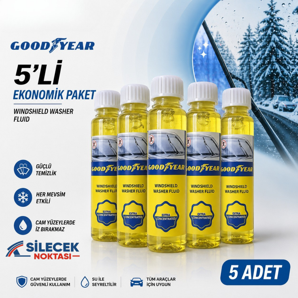 GOODYEAR 32ML KONSANTRE CAM SUYU 5Lİ PAKET