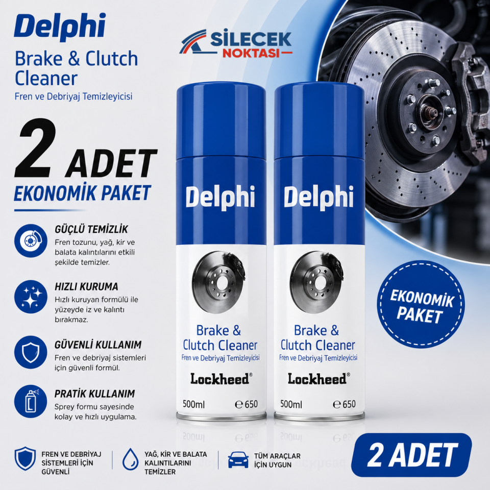DELPHİ FREN BALATA TEMİZLEYİCİ SPREY 500 ML 2ADET